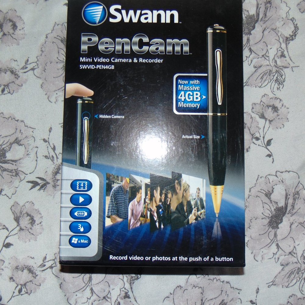 Swann pen video cam and recorder.